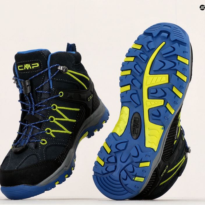 Buty trekkingowe dziecięce CMP Rigel Mid Wp blue/electric 12