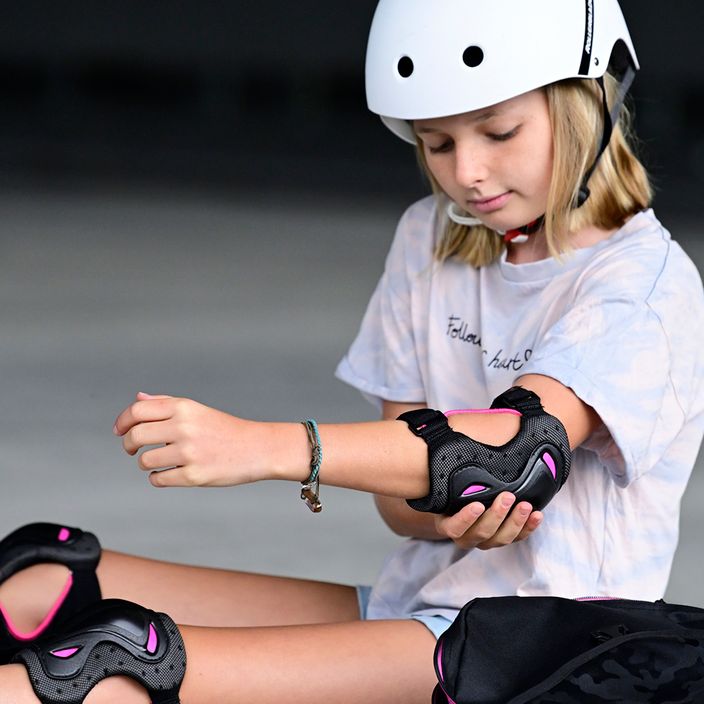 Zestaw ochraniaczy dziecięcych Rollerblade Skate Gear Junior black/pink 11