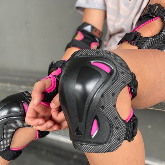 Zestaw ochraniaczy dziecięcych Rollerblade Skate Gear Junior black/pink 12