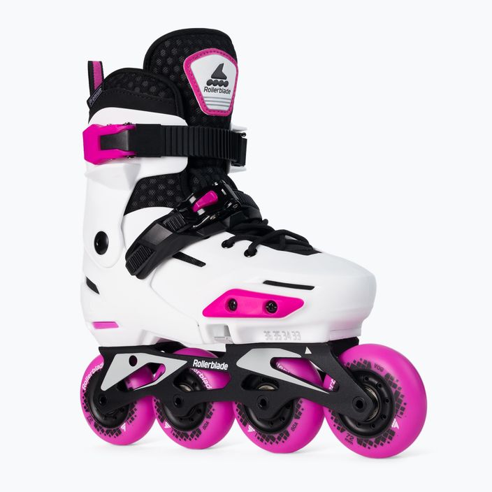 Rolki dziecięce Rollerblade Apex G white/pink