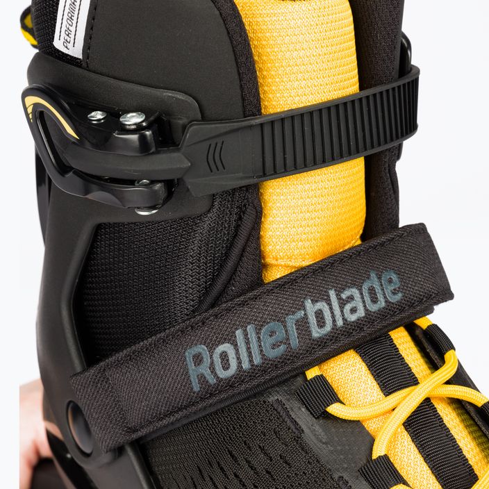 Rolki męskie Rollerblade Spark 80 black/saffron yellow 5