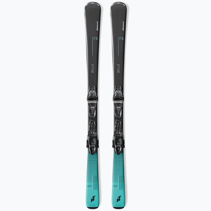 Narty zjazdowe Nordica Belle 75 + wiązania TP2 10 anthracite/teal 10