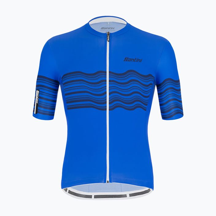 Koszulka rowerowa męska Santini Tono Profilo royal blue