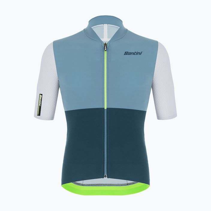 Koszulka rowerowa męska Santini Redux Istinto fluor green