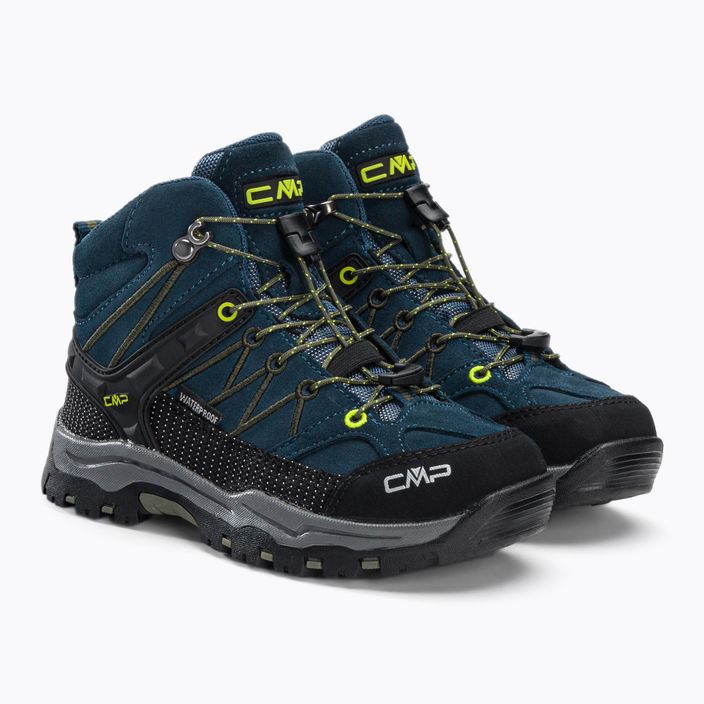 Buty trekkingowe dziecięce CMP Rigel Mid Wp blue ink/yellow 4