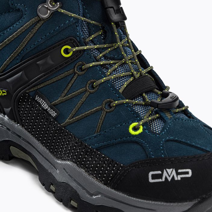 Buty trekkingowe dziecięce CMP Rigel Mid Wp blue ink/yellow 9