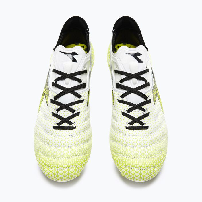 Buty piłkarskie męskie Diadora Brasil Elite Tech GR LPX white/black/fluo yellow 13