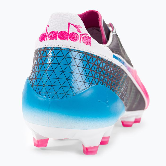 Buty piłkarskie męskie Diadora Brasil Elite Veloce GR ITA LPX white/pink fluo/blue fluo 9