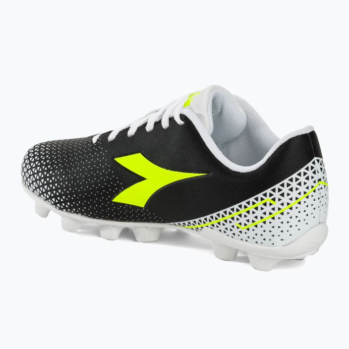 Buty piłkarskie dziecięce Diadora Pichichi 6 MD JR black/yellow fluo/white 3