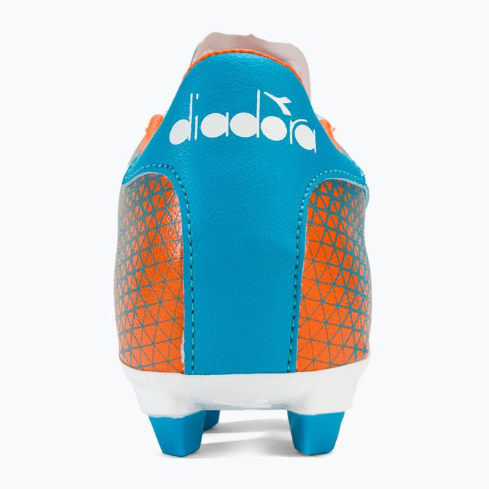 Buty piłkarskie męskie Diadora Brasil Elite Veloce GR LPU blue fluo/white/orange 6