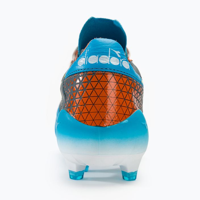 Buty piłkarskie męskie Diadora Brasil Elite Veloce GR ITA LPX blue fluo/white/orange 6