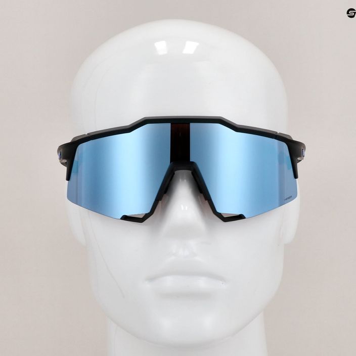 Okulary przeciwsłoneczne 100% Speedcraft matte black/hiper blue multilayer mirror 11