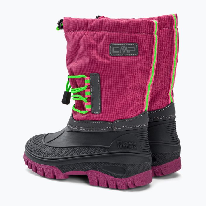 Śniegowce juniorskie CMP Ahto Snowboots Wp pink fluo 3