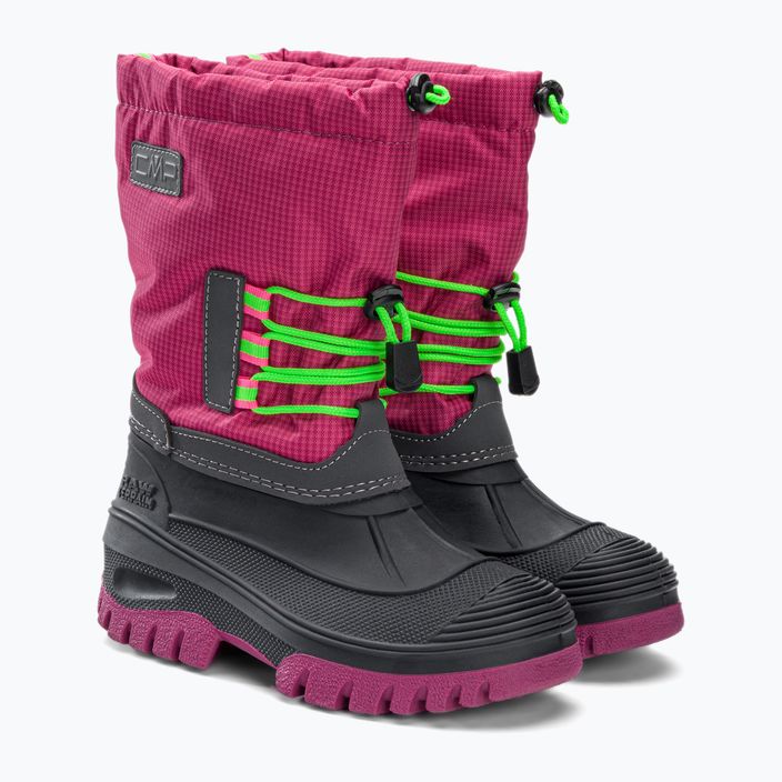 Śniegowce juniorskie CMP Ahto Snowboots Wp pink fluo 4