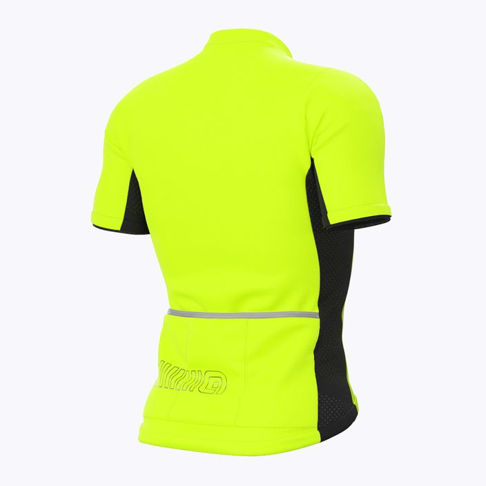 Koszulka rowerowa męska Alé Maglia MC Color Block fluorescent yellow 7