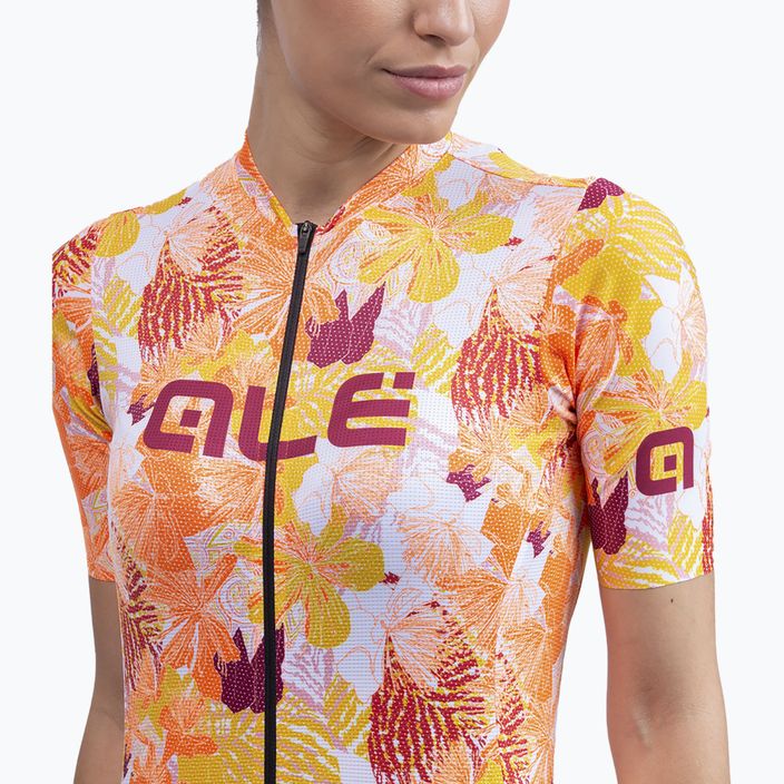 Koszulka rowerowa damska Alé Maglia Donna MC Amazzonia fluo orange 3