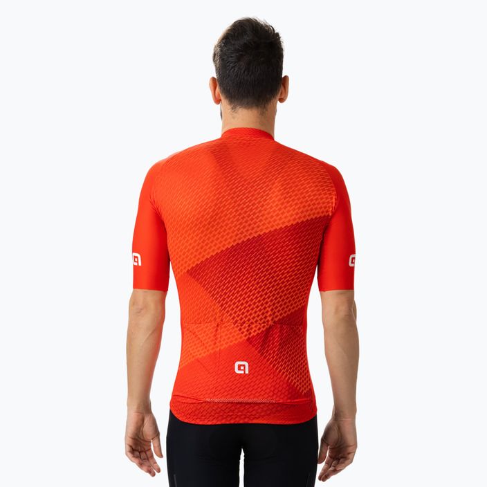 Koszulka rowerowa męska Alé Web red 3