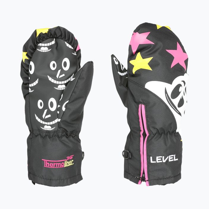 Rękawice narciarskie dziecięce Level Lucky Mitt ninja pink 6