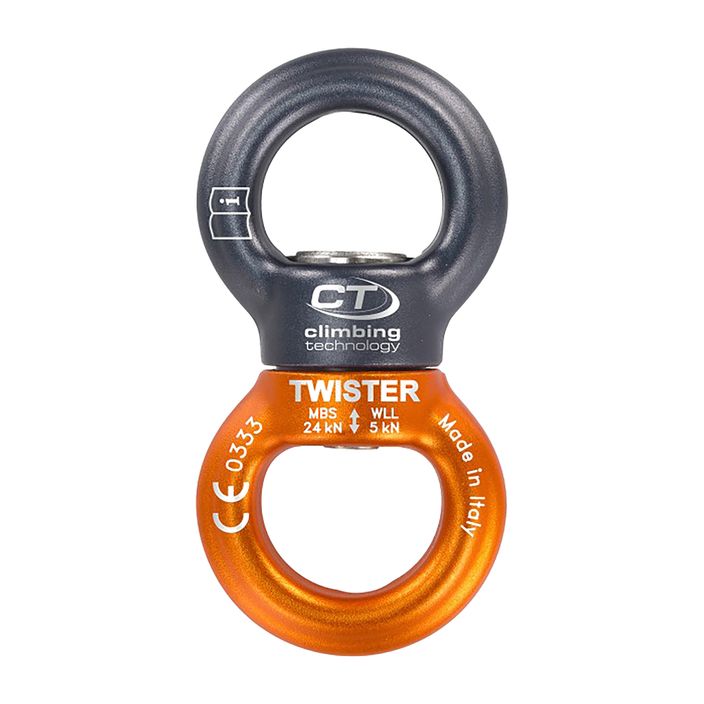 Krętlik Climbing Technology Twister grey/orange 2
