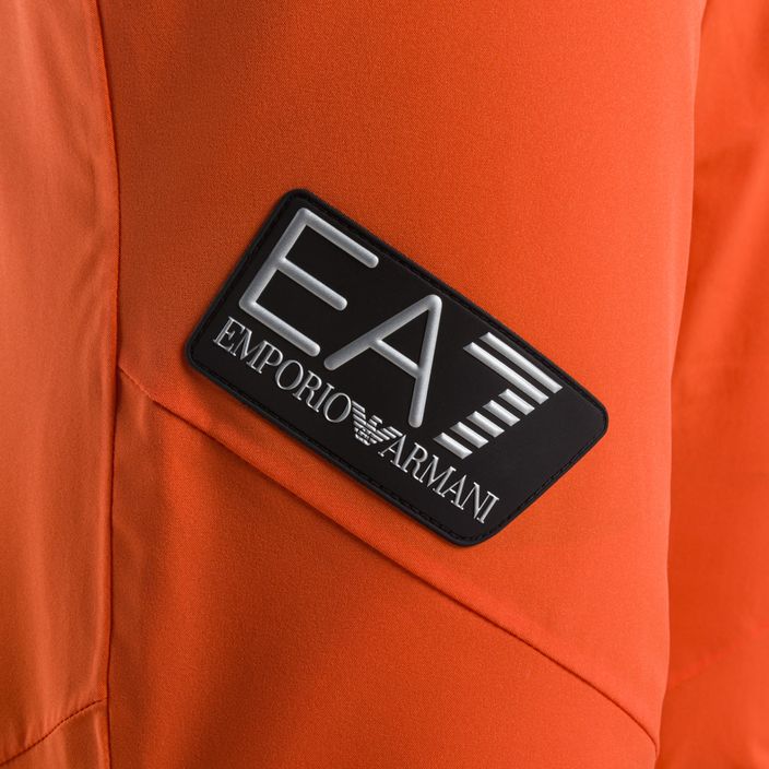 Spodnie narciarskie męskie EA7 Emporio Armani Pantaloni 6RPP27 fluo orange 4