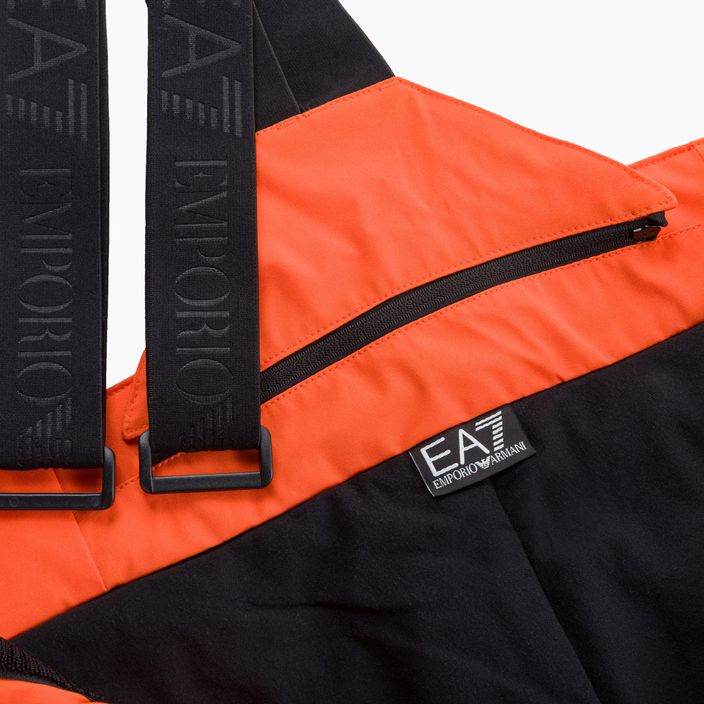 Spodnie narciarskie męskie EA7 Emporio Armani Pantaloni 6RPP27 fluo orange 7