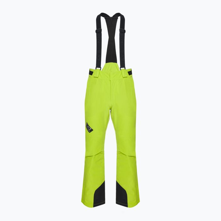 Spodnie narciarskie męskie EA7 Emporio Armani Pantaloni 6RPP27 lime green