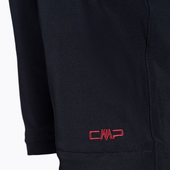 Spodnie trekkingowe damskie CMP Zip Off czarno-różowe 3T51446/05UG 4