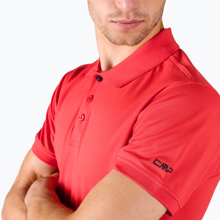 Koszulka polo męska CMP czerwona 3T60077/C812 4