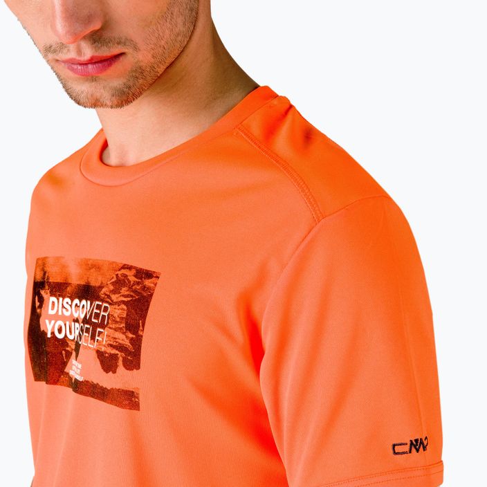 Koszulka męska CMP pomarańczowa 30T5057/C706 4