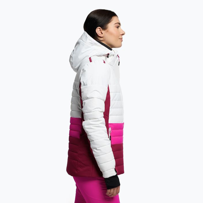 Kurtka narciarska damska CMP różowo-biała 31W0226/A001 3