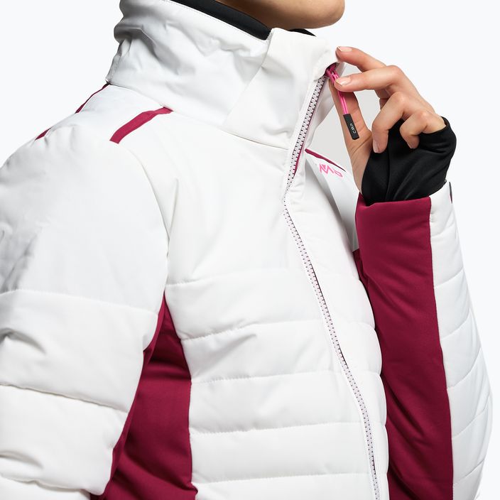 Kurtka narciarska damska CMP różowo-biała 31W0226/A001 9