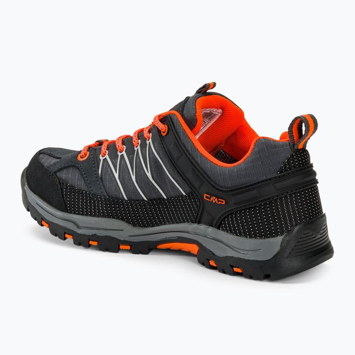 Buty trekkingowe dziecięce CMP Rigel Low Wp antracite/flash orange 3