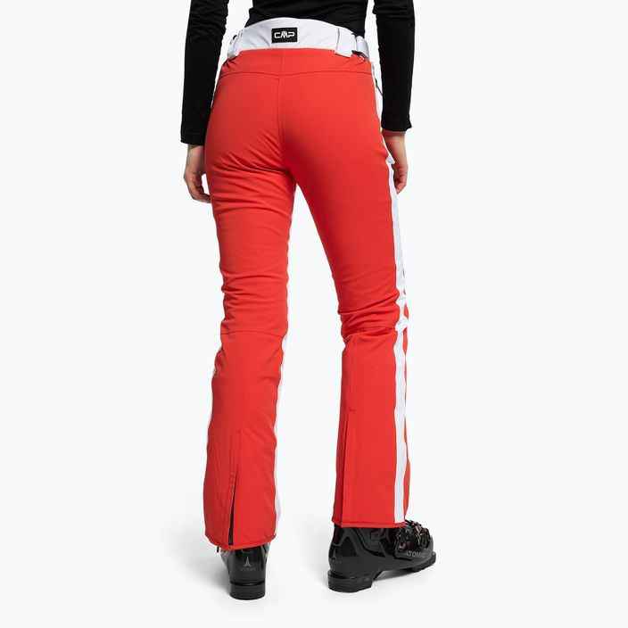 Spodnie narciarskie damskie CMP czerwone 30W0806/C827 4