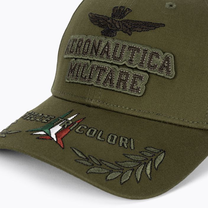 Czapka z daszkiem męska Aeronautica Militare Embossed Embroidery military green 3
