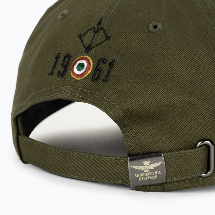 Czapka z daszkiem męska Aeronautica Militare Embossed Embroidery military green 4