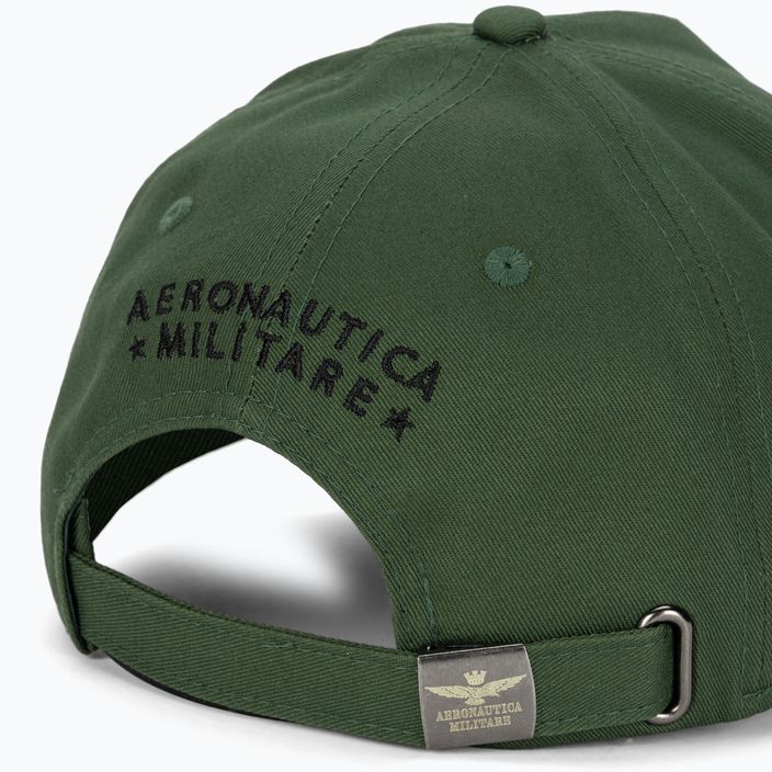 Czapka z daszkiem męska Aeronautica Militare Basic With Metal Eagle seaweed green 4