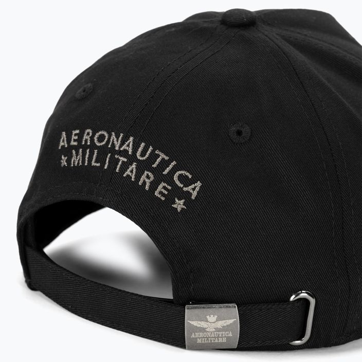 Czapka z daszkiem męska Aeronautica Militare Basic With Metal Eagle jet black 4