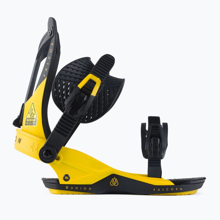 Wiązania snowboardowe męskie Union Falcor yellow 2