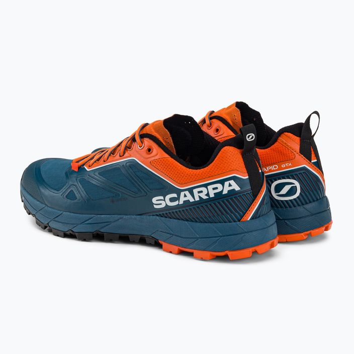 Buty trekkingowe męskie SCARPA Rapid GTX cosmic blue/orange 3