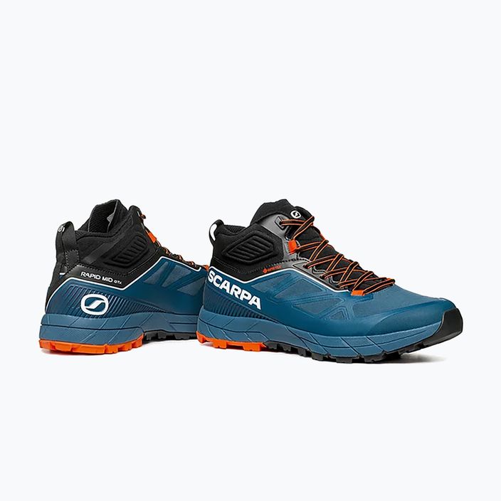 Buty trekkingowe męskie SCARPA Rapid Mid GTX cosmic blue/orange 14