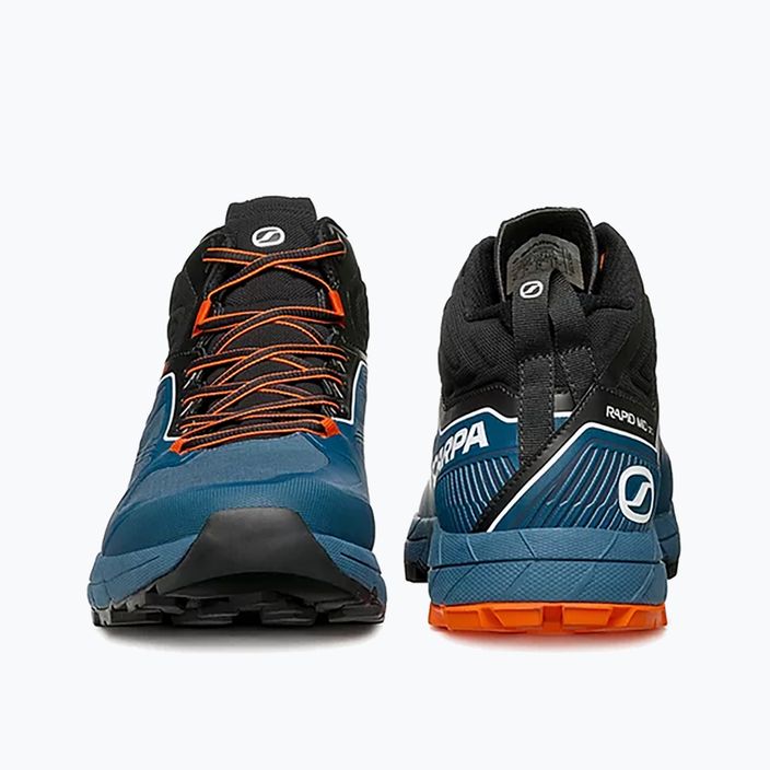Buty trekkingowe męskie SCARPA Rapid Mid GTX cosmic blue/orange 15