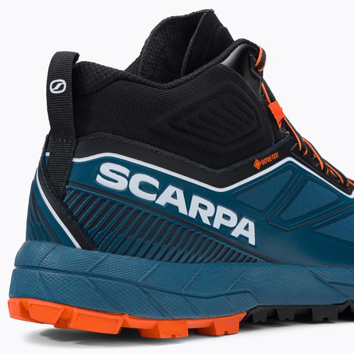 Buty trekkingowe męskie SCARPA Rapid Mid GTX cosmic blue/orange 8