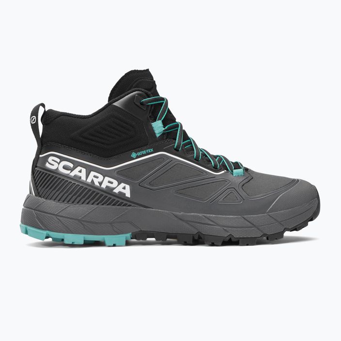 Buty trekkingowe damskie SCARPA Rapid Mid GTX anthracite/turquoise 2