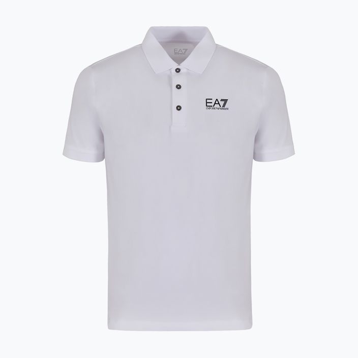 Koszulka polo męska EA7 Emporio Armani Train Visibility white