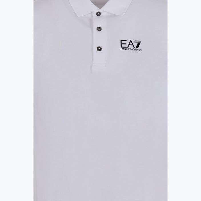 Koszulka polo męska EA7 Emporio Armani Train Visibility white 3