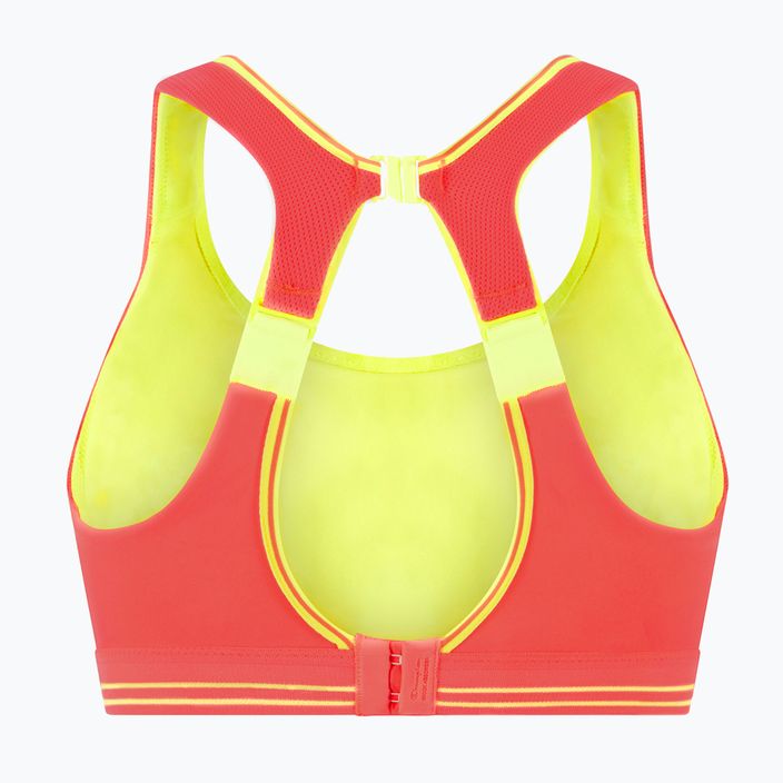 Biustonosz treningowy Shock Absorber Ultimate Run Bra fluor red 4