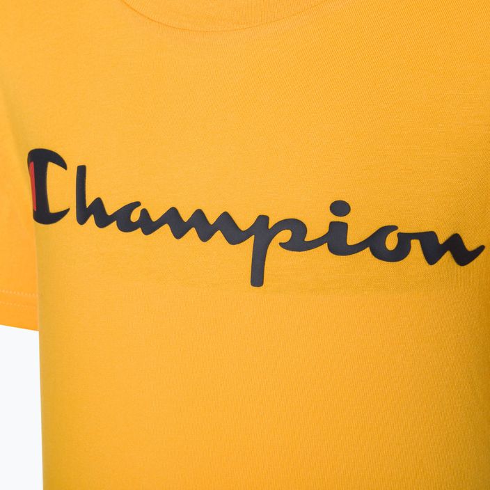 Koszulka dziecięca Champion Legacy dark yellow 3