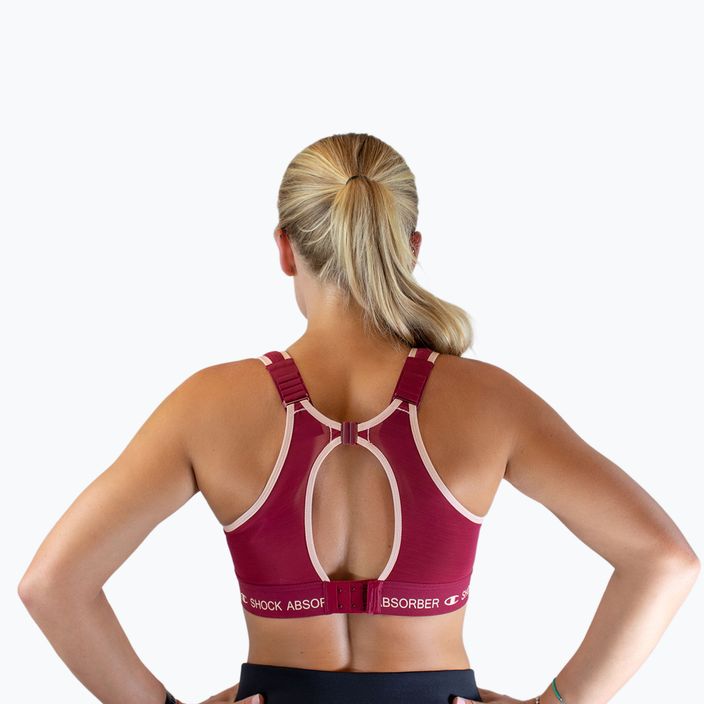 Biustonosz treningowy Shock Absorber Ultimate Run Bra Padded tibetan red 2