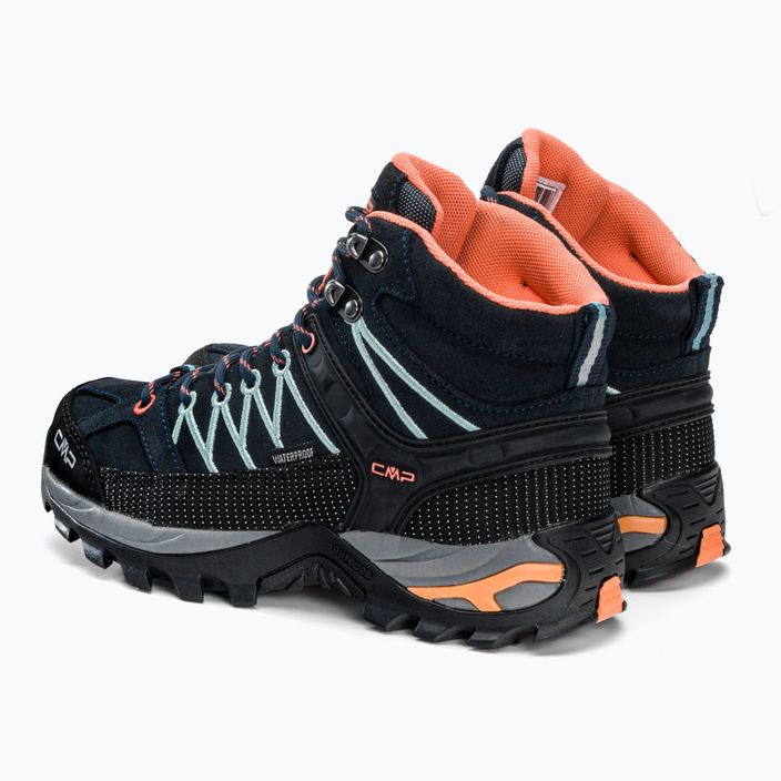 Buty trekkingowe damskie CMP Rigel Mid Wp black blue/giada/peach 3