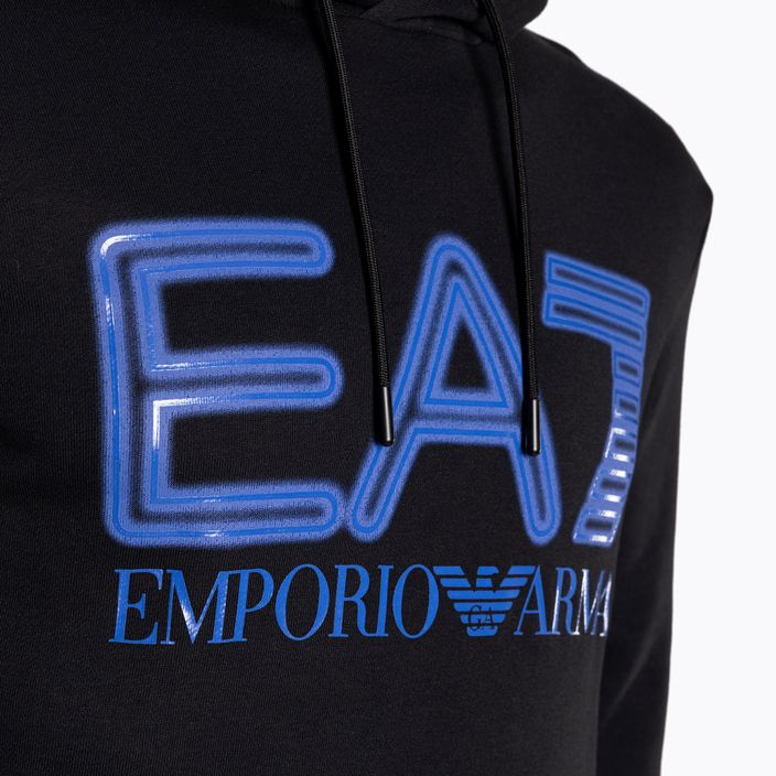 Bluza męska EA7 Emporio Armani Train Logo Series Oversize Logo Hoodie Coft black 3